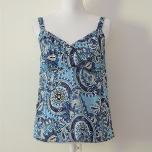 Ann Taylor Silk Paisley Print Cami Size 6